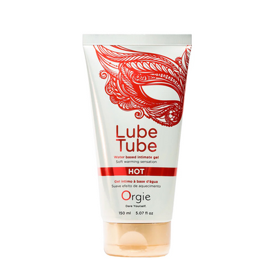 Lube Tube Hot - Waterbased Lubricant with a Warming Effect - 5 fl oz / 150 ml