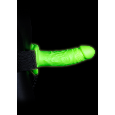 Realistic Strap-On Harness - Glow in the Dark - 7 / 18 cm